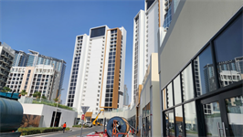 Azizi Riviera Beachfront — construction site