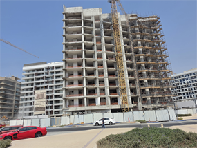 AG Central, Dubai Land Residence Complex (DLRC) construction progress, 58.65% complete: RERA site inspection 17 Sept 2026 (photo 6)