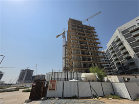 AG Central, Dubai Land Residence Complex (DLRC) construction progress, 58.65% complete: RERA site inspection 17 Sept 2026 (photo 3)