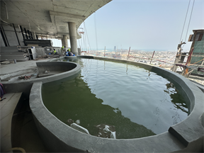 One Canal, Dubai Water Canal construction progress, 77.42% complete: RERA site inspection 28 Jul 2026 (photo 1)