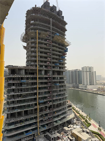 Canal Heights 2, Business Bay construction progress, 36.41% complete: RERA site inspection 14 Aug 2026 (photo 1)