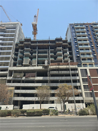 Q Gardens Lofts 2, Jumeirah Village Circle (JVC) construction progress, 35.93% complete: RERA site inspection 17 Sept 2026 (photo 2)