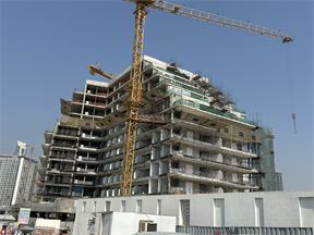 Samana Portofino, Dubai Production City (IMPZ) construction progress, 60.07% complete: RERA site inspection 29 Sept 2026 (photo 2)
