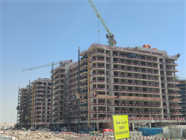 Azizi Venice 9, Dubai South construction progress, 53.97% complete: RERA site inspection 29 Jun 2026 (photo 2)