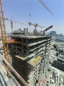 Cello Residences Tower A, Jumeirah Village Circle (JVC) construction progress, 38.98% complete: RERA site inspection 4 Sept 2026 (photo 3)