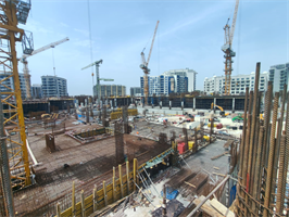 The Central Downtown — construction site