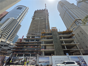 Iconic Residences, Dubai Internet City construction progress, 34.86% complete: RERA site inspection 11 Aug 2026 (photo 2)