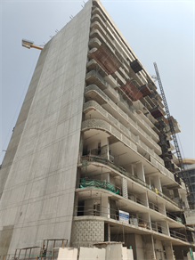 SquareX Residence, Jumeirah Village Circle construction progress, 57.97% complete: RERA site inspection 1 Sept 2026 (photo 2)