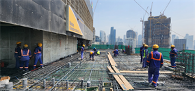 One River Point — construction site