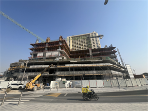 Samana Lake Views, Dubai Production City (IMPZ) construction progress, 22.85% complete: RERA site inspection 28 Sept 2026 (photo 2)