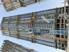 320 Riverside Crescent, Sobha Hartland 2 construction progress, 56.67% complete: RERA site inspection 24 Aug 2026 (photo 1)