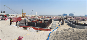 Bay Grove Residences, Dubai Islands — construction site