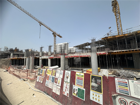 ELM at Park Five, Dubai Production City (IMPZ) construction progress, 16.18% complete: RERA site inspection 3 Sept 2026 (photo 4)