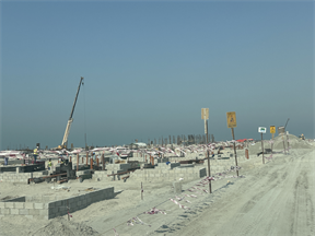 Palm Jebel Ali - Frond E — construction site