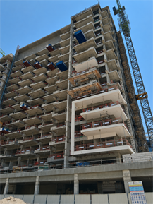 Azizi Riviera 49, Meydan construction progress, 54.4% complete: RERA site inspection 7 Aug 2026 (photo 1)