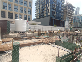 Olivia Gardens Residence — construction site