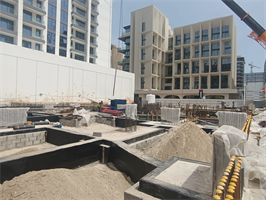 Olivia Gardens Residence — construction site