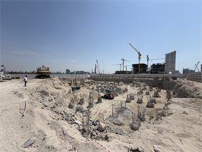 Isolana Residences, Dubai Islands construction progress, 5.5% complete: RERA site inspection 23 Jul 2026 (photo 1)