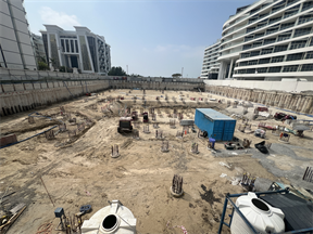 Maison Margiela Residences — construction site