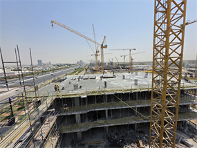 Gate Eleven Building 1, Mohammed Bin Rashid City (MBR City) construction progress, 30.58% complete: RERA site inspection 9 Sept 2026 (photo 2)