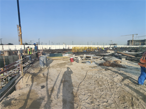 South Garden D, Wasl Gate construction progress, 5.67% complete: RERA site inspection 7 Sept 2026 (photo 2)