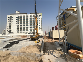 Chapter 01 by Newbury, International City Phase 2 (Warsan 4) construction progress, 2.36% complete: RERA site inspection 25 Jun 2026 (photo 1)