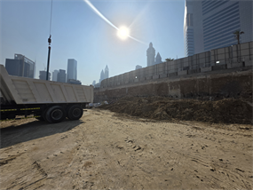 Jumeirah Residences Emirates Towers, Trade Centre 2 construction progress, 4.22% complete: RERA site inspection 28 Sept 2026 (photo 2)
