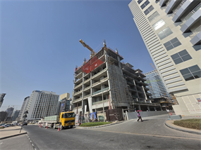 Azra Residence, Dubai Land Residence Complex (DLRC) construction progress, 27.51% complete: RERA site inspection 21 Sept 2026 (photo 2)