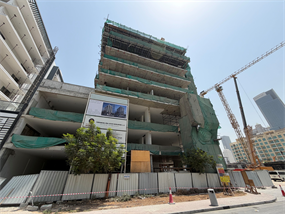 Purvanchal Triana Residences, Jumeirah Garden City construction progress, 26.44% complete: RERA site inspection 3 Aug 2026 (photo 1)