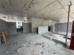 Purvanchal Triana Residences — construction site