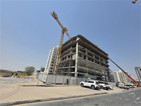 KHK 31, Dubai Land Residence Complex (DLRC) construction progress, 25.84% complete: RERA site inspection 31 Aug 2026 (photo 1)