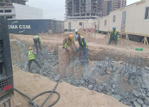 Le Blanc Residence By Imtiaz — construction site